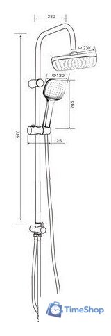 Душевая система  ORANGE O-Shower OW04b - Изображение №12 — Интернет-магазин Time-Shop