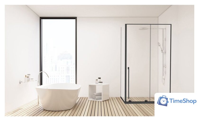 Душевой уголок Allen Brau Fantasy 2.0 120x90 325955 (черный матовый) - Изображение №3 — Интернет-магазин Time-Shop