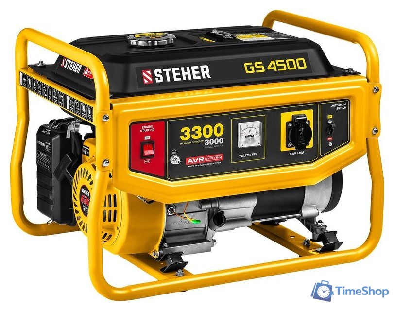 Бензиновый генератор Steher GS-4500 - Изображение №1 — Интернет-магазин Time-Shop