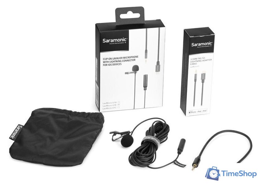 Проводной микрофон Saramonic LavMicro U1B - Изображение №3 — Интернет-магазин Time-Shop