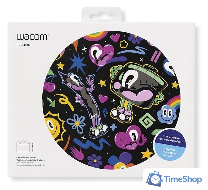 Графический планшет Wacom Intuos CTL-4100 (черный, маленький размер) - Изображение №8 — Интернет-магазин Time-Shop