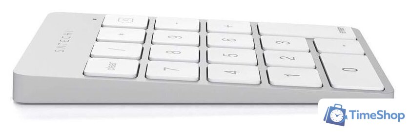 Цифровой блок Satechi Aluminum Slim Rechargeable Bluetooth Keypad (серебристый) - Изображение №2 — Интернет-магазин Time-Shop