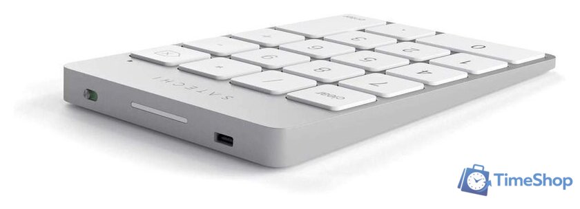 Цифровой блок Satechi Aluminum Slim Rechargeable Bluetooth Keypad (серебристый) - Изображение №3 — Интернет-магазин Time-Shop