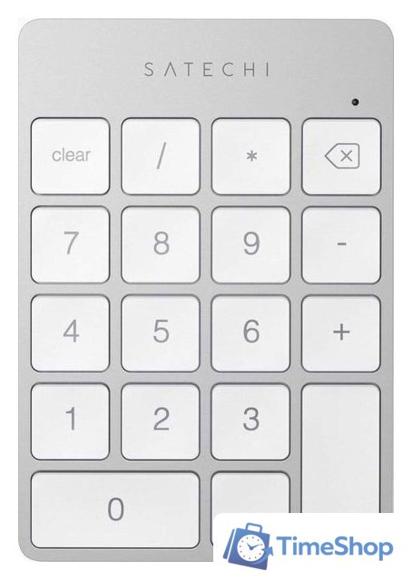 Цифровой блок Satechi Aluminum Slim Rechargeable Bluetooth Keypad (серебристый) - Изображение №1 — Интернет-магазин Time-Shop