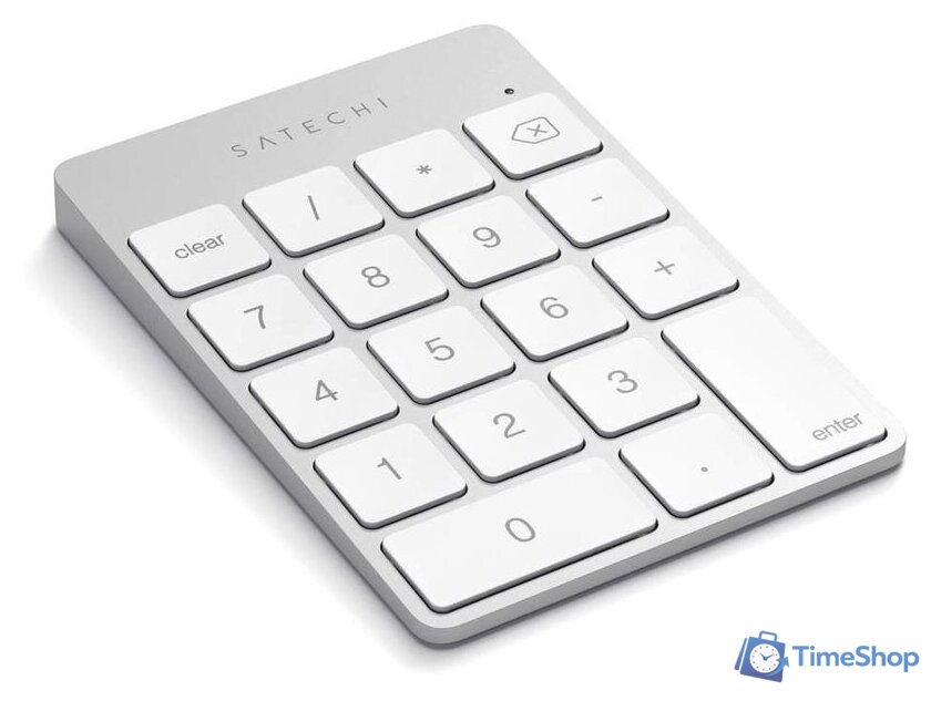 Цифровой блок Satechi Aluminum Slim Rechargeable Bluetooth Keypad (серебристый) - Изображение №7 — Интернет-магазин Time-Shop