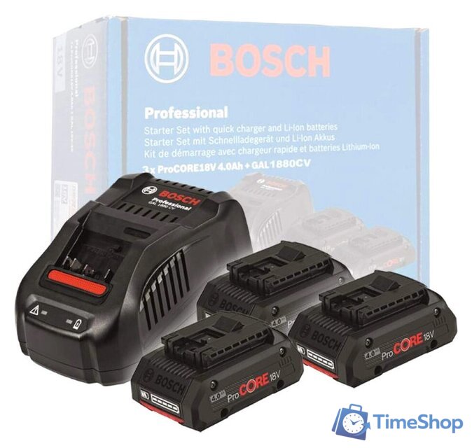 Аккумулятор с зарядным устройством Bosch ProCORE Professional 0615990N2G (18В/4 Ah + 14.4-18В) - Изображение №1 — Интернет-магазин Time-Shop