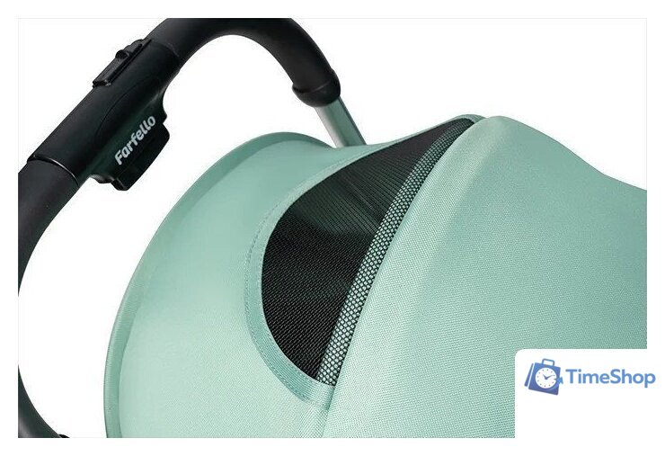 Коляска прогулочная «книга» Farfello Sunrise FS-005 (мятный/серебристый) - Изображение №9 — Интернет-магазин Time-Shop