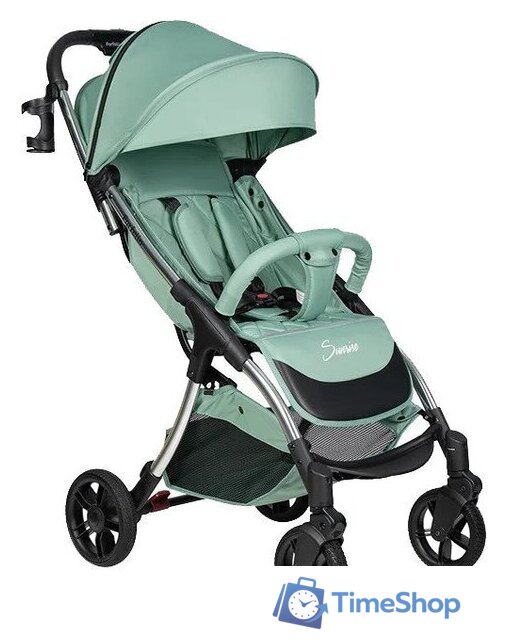 Коляска прогулочная «книга» Farfello Sunrise FS-005 (мятный/серебристый) - Изображение №1 — Интернет-магазин Time-Shop