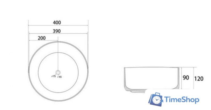 Умывальник Abber Bequem AC2109RG (розовое золото) - Изображение №3 — Интернет-магазин Time-Shop