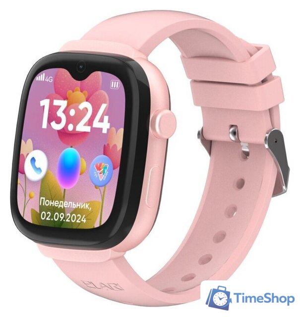 Детские умные часы Elari KidGram 4G (розовый) - Изображение №1 — Интернет-магазин Time-Shop