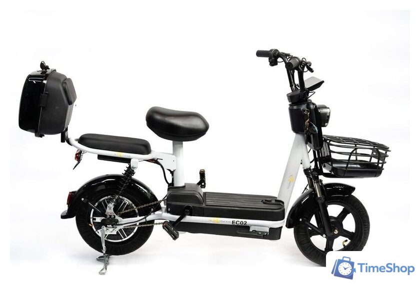 Электроскутер NOVA EC02 (графит, с кофром, без цепи) - Изображение №3 — Интернет-магазин Time-Shop