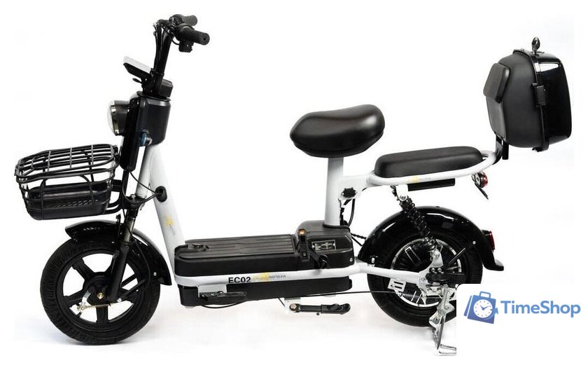 Электроскутер NOVA EC02 (графит, с кофром, без цепи) - Изображение №2 — Интернет-магазин Time-Shop