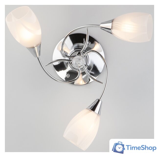 Припотолочная люстра Евросвет Virginia 30100/3 (хром) - Изображение №3 — Интернет-магазин Time-Shop