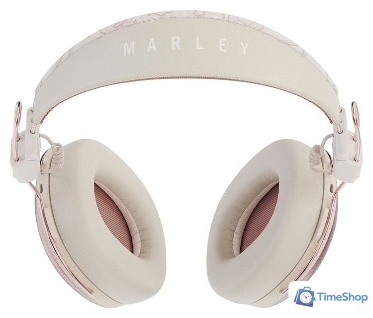 Наушники Marley Positive Vibration Frequency (белый/розовый) - Изображение №3 — Интернет-магазин Time-Shop