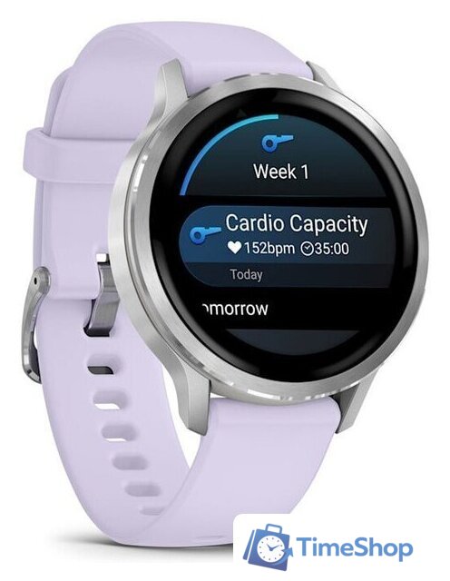 Умные часы Garmin Venu 4 41 мм (серебристый/сиреневый) - Изображение №5 — Интернет-магазин Time-Shop