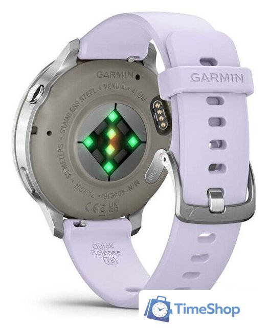 Умные часы Garmin Venu 4 41 мм (серебристый/сиреневый) - Изображение №7 — Интернет-магазин Time-Shop