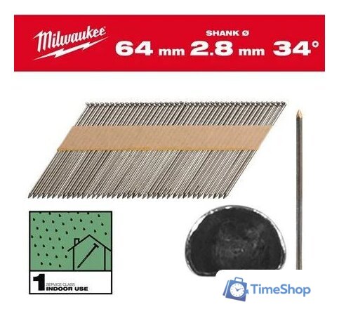 Гвозди для пистолета Milwaukee 4932492596 (2200 шт) - Изображение №1 — Интернет-магазин Time-Shop
