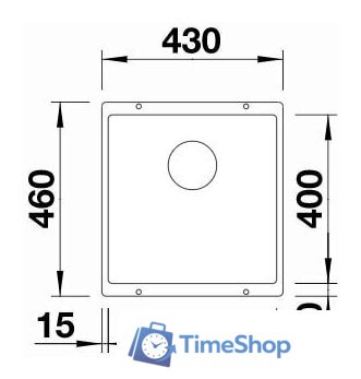 Кухонная мойка Blanco Subline 400-U 525990 (черный) - Изображение №2 — Интернет-магазин Time-Shop