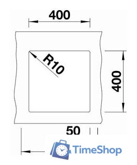Кухонная мойка Blanco Subline 400-U 525990 (черный) - Изображение №3 — Интернет-магазин Time-Shop