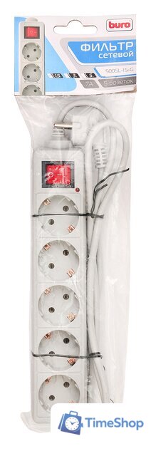Сетевой фильтр Buro 500SL-1.5-G - Изображение №4 — Интернет-магазин Time-Shop