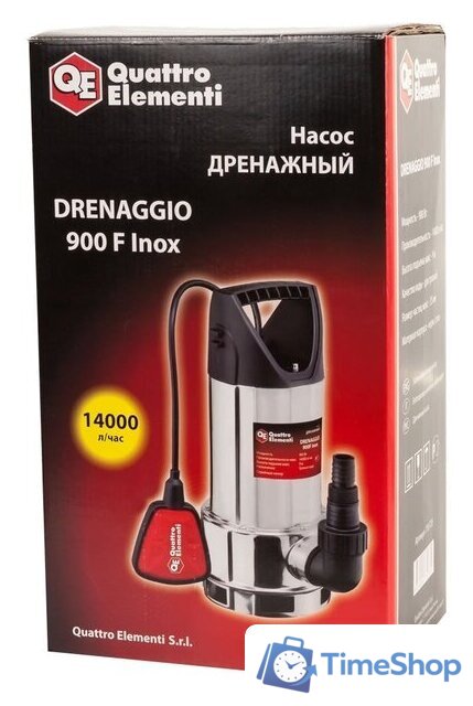 Дренажный насос Quattro Elementi Drenaggio 900 F Inox - Изображение №3 — Интернет-магазин Time-Shop