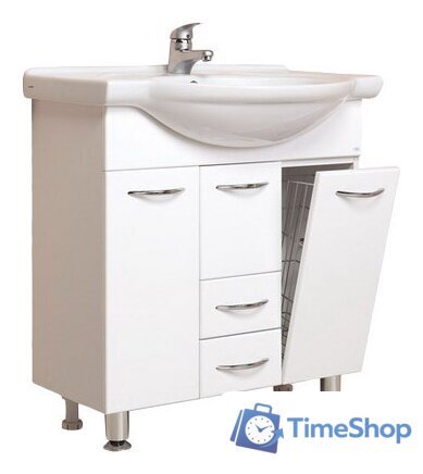  Onika Тумба под умывальник Моника 75.17 (белый) [107502] - Изображение №1 — Интернет-магазин Time-Shop