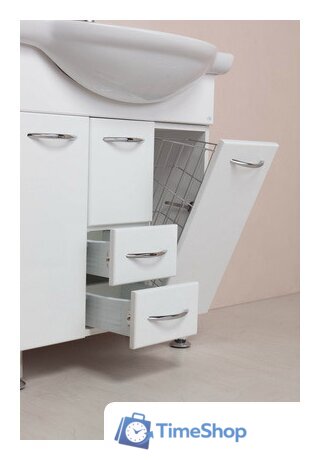  Onika Тумба под умывальник Моника 75.17 (белый) [107502] - Изображение №2 — Интернет-магазин Time-Shop