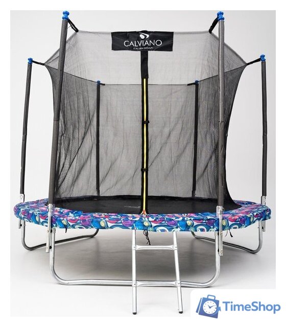 Батут Calviano Smile 252 см-8FT INSIDE с внутренней сеткой складной - Изображение №3 — Интернет-магазин Time-Shop