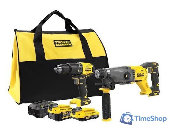  Stanley SFMCK216MDS (шуруповерт, перфоратор, 2 АКБ, кейс) - Изображение №1 — Интернет-магазин Time-Shop