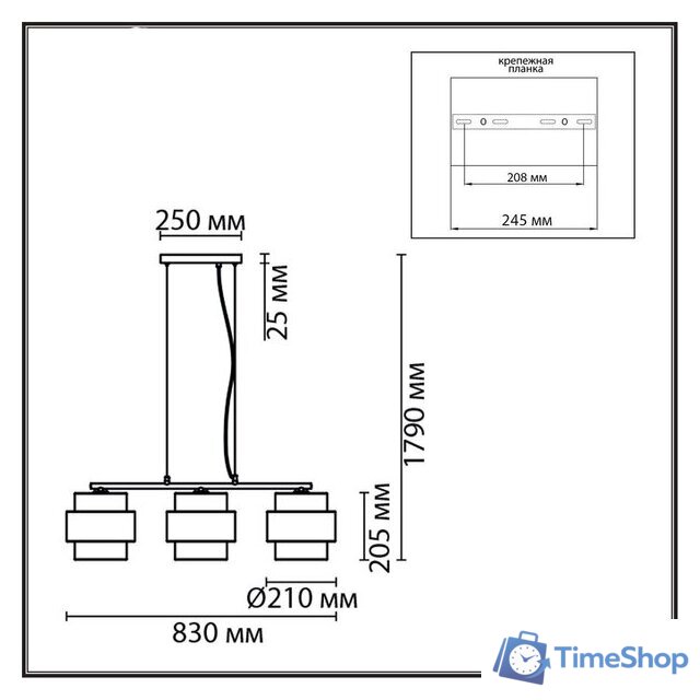 Люстра Lumion Animaisa 8003/3A - Изображение №7 — Интернет-магазин Time-Shop