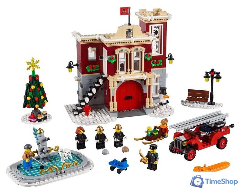 Конструктор LEGO Creator 10263 Пожарная часть в зимней деревне - Изображение №3 — Интернет-магазин Time-Shop