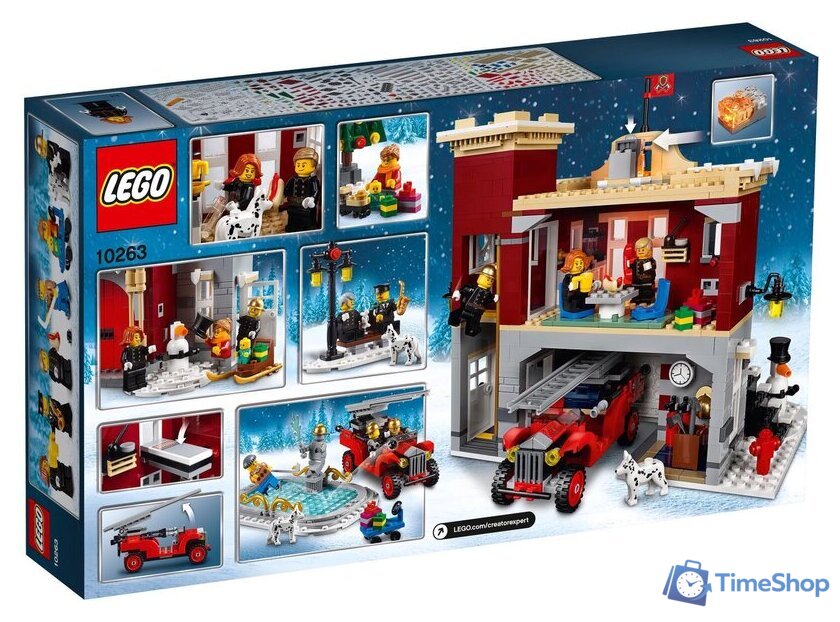 Конструктор LEGO Creator 10263 Пожарная часть в зимней деревне - Изображение №2 — Интернет-магазин Time-Shop