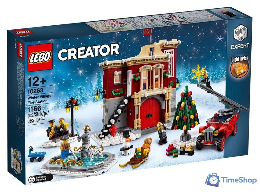 Конструктор LEGO Creator 10263 Пожарная часть в зимней деревне - Изображение №1 — Интернет-магазин Time-Shop