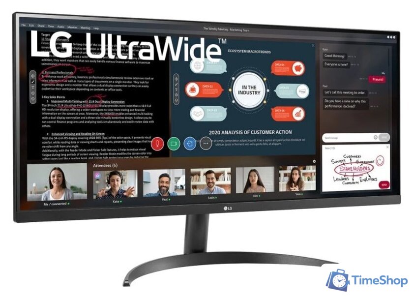 Монитор LG UltraWide 34WP500-B - Изображение №3 — Интернет-магазин Time-Shop