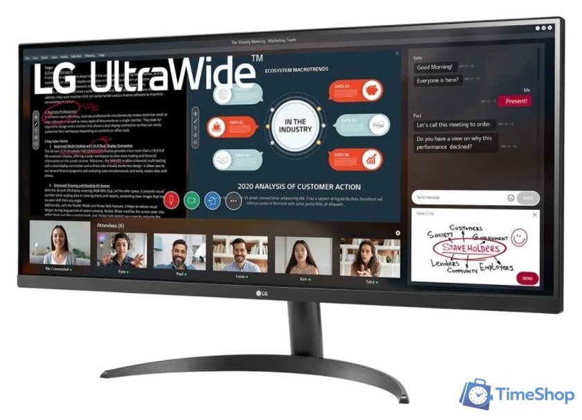 Монитор LG UltraWide 34WP500-B - Изображение №2 — Интернет-магазин Time-Shop