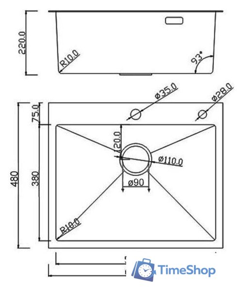 Кухонная мойка Roxen Snake 560220-60-GS PVD Gold золотая/текстурная (с коландером и дозатором) - Изображение №12 — Интернет-магазин Time-Shop