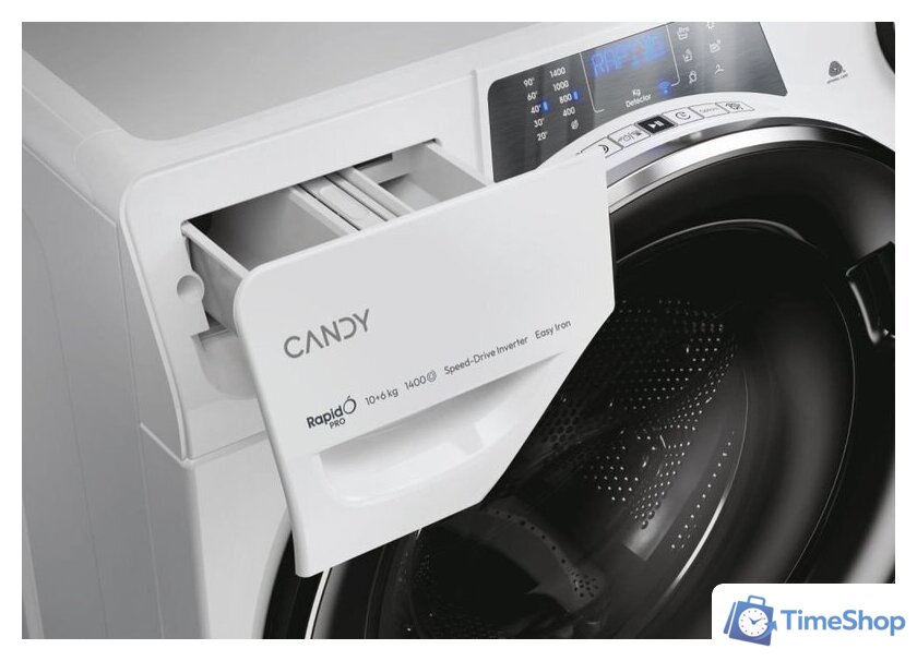 Стирально-сушильная машина Candy RPW41066BWMBC-S - Изображение №6 — Интернет-магазин Time-Shop