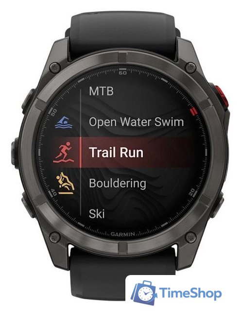 Умные часы Garmin Fenix 8 Pro 51 мм (серый, черный силиконовый ремешок) - Изображение №4 — Интернет-магазин Time-Shop