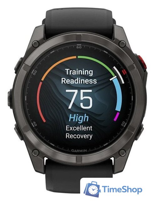 Умные часы Garmin Fenix 8 Pro 51 мм (серый, черный силиконовый ремешок) - Изображение №8 — Интернет-магазин Time-Shop