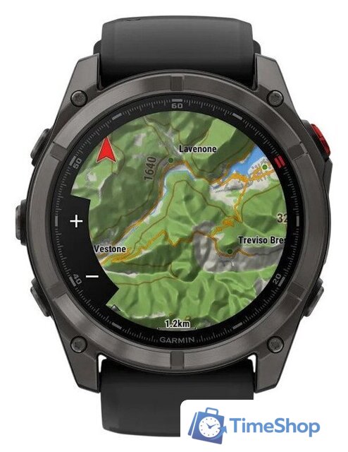 Умные часы Garmin Fenix 8 Pro 51 мм (серый, черный силиконовый ремешок) - Изображение №6 — Интернет-магазин Time-Shop