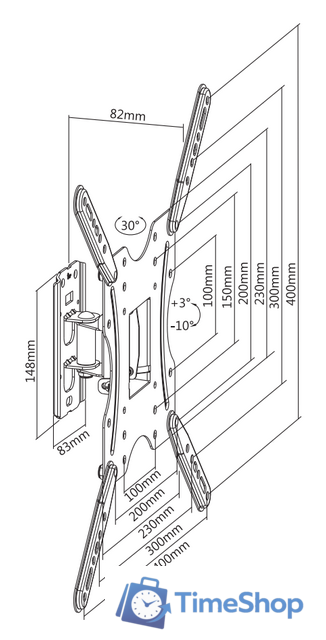 Кронштейн для телевизора Ultramounts UM859 - Изображение №2 — Интернет-магазин Time-Shop