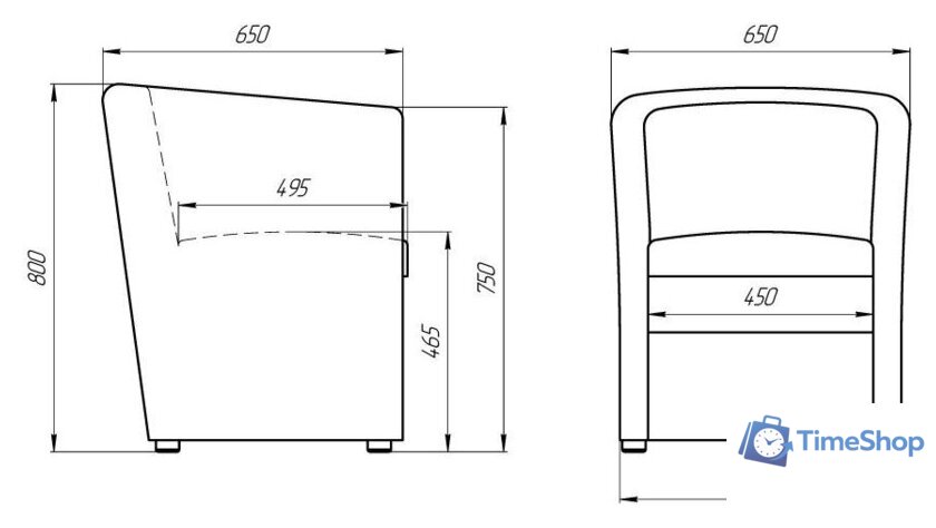 Интерьерное кресло Лама-мебель Рико (Bahama Plus Mocca) - Изображение №4 — Интернет-магазин Time-Shop