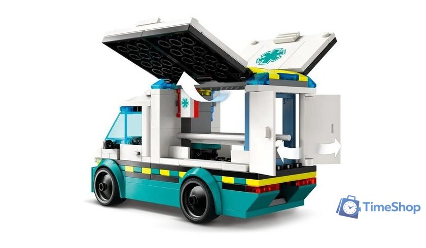 Конструктор LEGO City Скорая помощь 60451 - Изображение №7 — Интернет-магазин Time-Shop