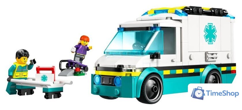 Конструктор LEGO City Скорая помощь 60451 - Изображение №4 — Интернет-магазин Time-Shop