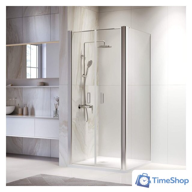 Душевой уголок RGW PA-134 (PA-104+Z-050-2+O-104) 060813422-011 120x120 (хром/прозрачное стекло) - Изображение №1 — Интернет-магазин Time-Shop