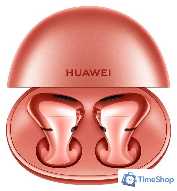 Наушники Huawei FreeBuds 5 (оранжевый коралл, международная версия) - Изображение №3 — Интернет-магазин Time-Shop
