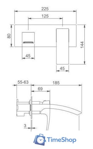 Смеситель Gappo G1007-29 - Изображение №4 — Интернет-магазин Time-Shop