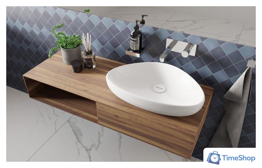 Умывальник Uptrend Diana TR4925 (белый глянцевый) - Изображение №3 — Интернет-магазин Time-Shop