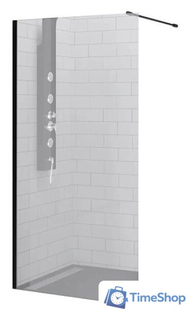 Душевая стенка RGW WA-010B 120 (черный/матовое стекло) - Изображение №1 — Интернет-магазин Time-Shop