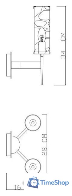 Бра Divinare Sham 4505/17 AP-2 - Изображение №3 — Интернет-магазин Time-Shop